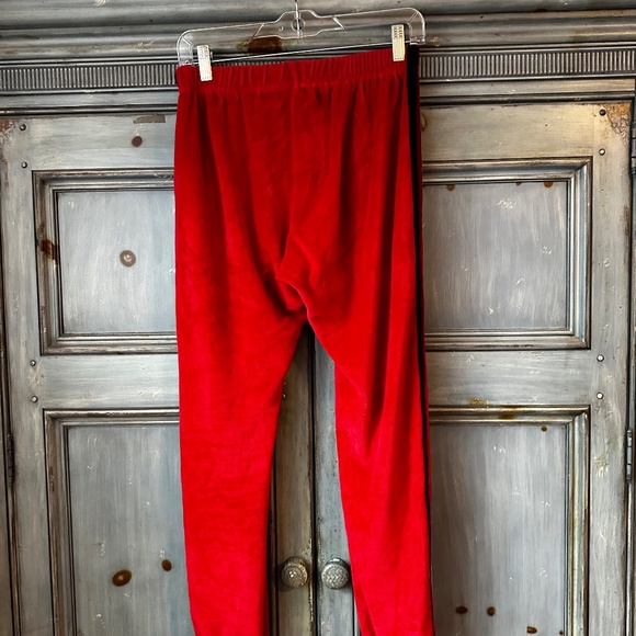 Aviator Nation Classic Velvet Sweatpants in Red Size M - Picture 13 of 15